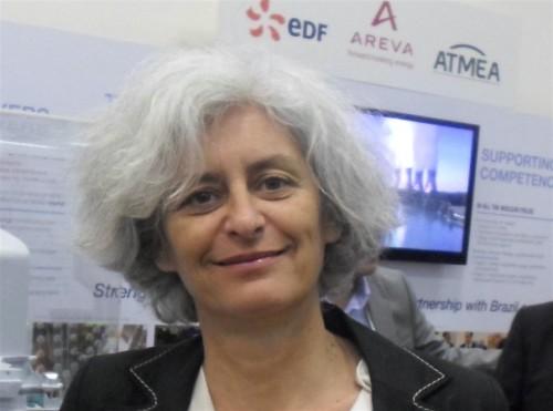 Valérie Levkov, directeur Afrique et Moyen-Orient de EDF, en reconnaissance sur le site du barrage de Natchigal