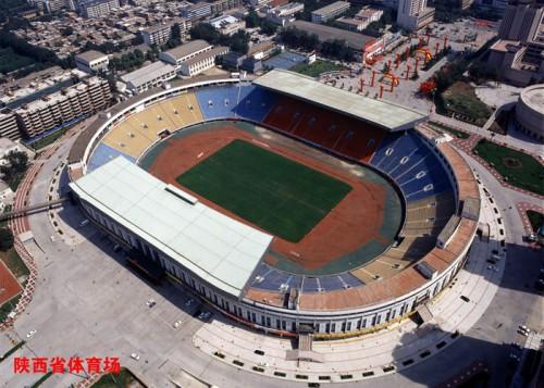 Le stade de Shaanxi, construit par TIEC. 