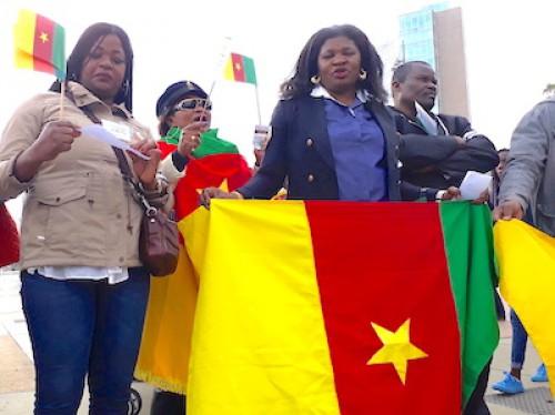 Des Camerounais de la diaspora ont manifesté devant l’ONU en faveur de l’unité du pays