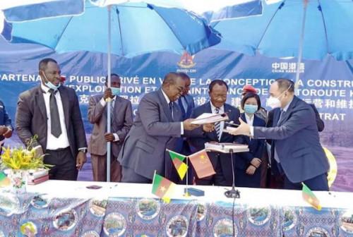 Pour accélérer les travaux de l’autoroute Kribi-Lolabé, le Cameroun signe un PPP avec le Chinois Chec