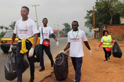 Le brasseur SABC et Name Recycling collectent plus de 1 000 kg de déchets dans les deux capitales du Cameroun