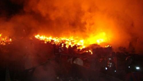 Les dégâts de l’incendie du marché Congo à Douala estimés à un milliard de FCfa