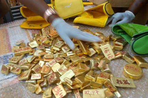 Une cargaison de 30 kg d’or saisie à l’aéroport international de Yaoundé-Nsimalen